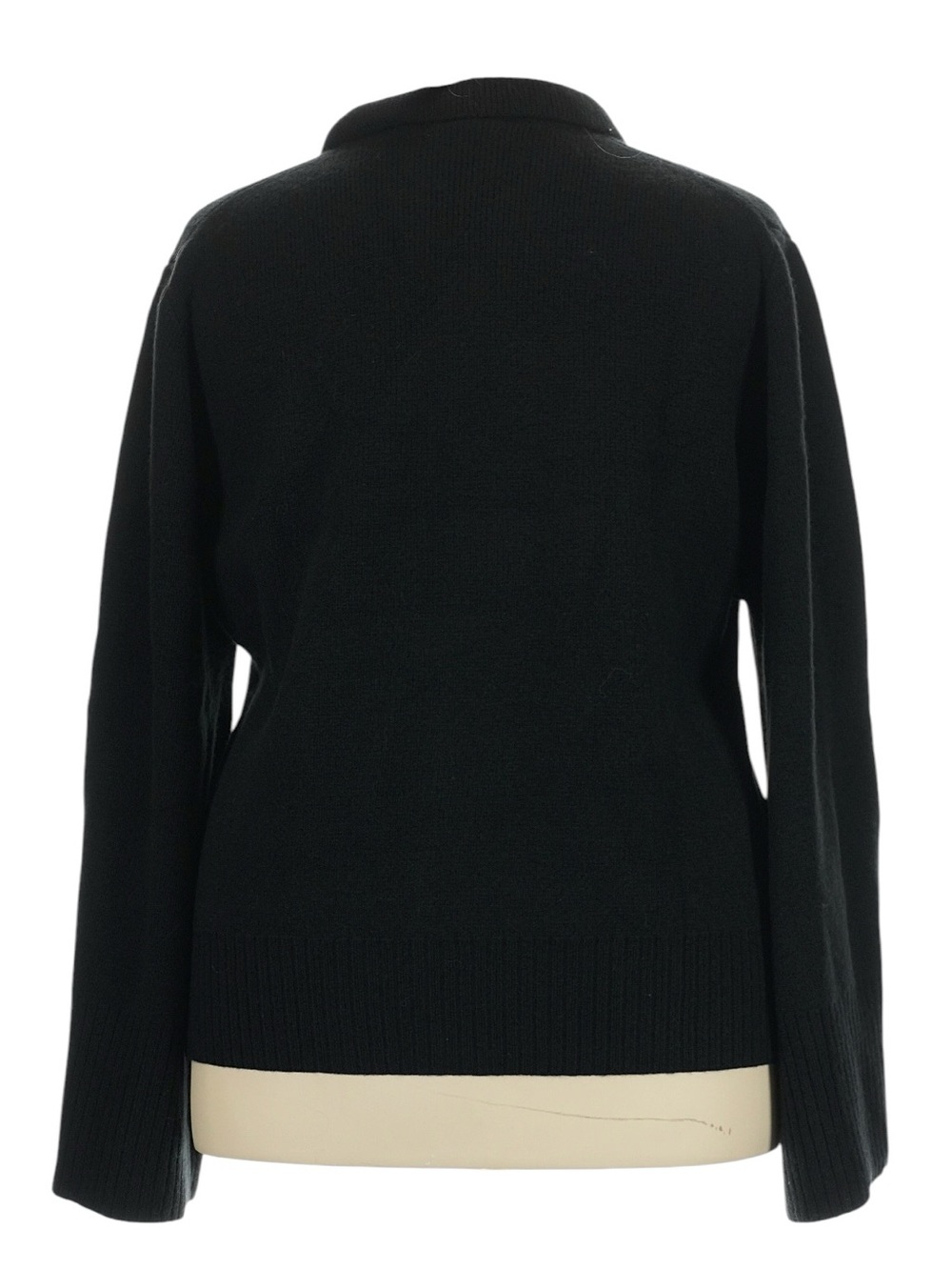 J. Crew Milano Stitch Cinched Waist Cardigan Size 3X Black 100% Lambswool NWT - Picture 2 of 8